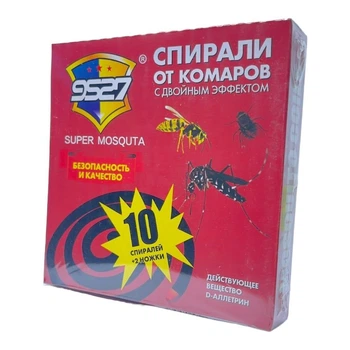 Спирали від комарів Super Mosquita + мухи та оси, подвійний ефект, 10шт/уп (Супер Москіто)