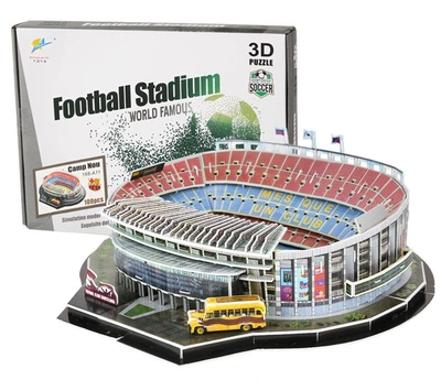 Футбольный картонный конструктор Камп Ноу ФК Барселона Camp Nou FC Barcelona