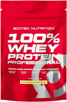 Сироватковий протеїн Scitec Nutrition 100% Whey Protein Prof порошок 500 г Ківі-банан (5999100021907)