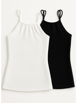 Сарафан (2шт) H&M 146см белый, черный 2011157585