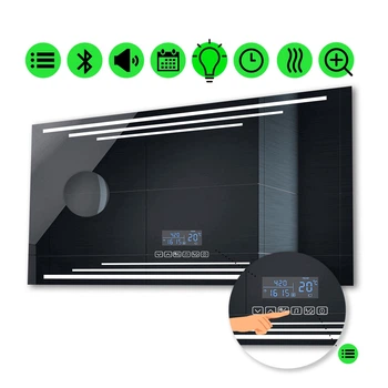 LED-зеркало 80x70см, с Smart-блоком, линзой без подсветки и подогревом, модель Francisca (Franciscag64)
