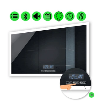 LED-зеркало 120x100см, с Smart-блоком и подогревом, модель Simphony (Simphonyg237)