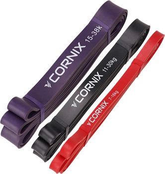 Еспандер-петля Cornix Power Band 7-38 кг (резина для фітнесу та спорту) набір 3 шт (XR-0259)