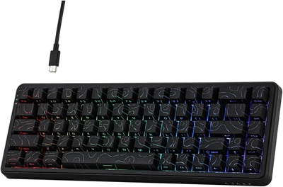 Ігрова клавіатура Ajazz AK680 MAX Black Магнітні свічі