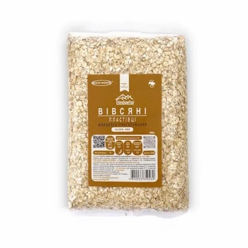 Овсяные хлопья без глютена быстрого приготовления 400 г TM Healthy Generation