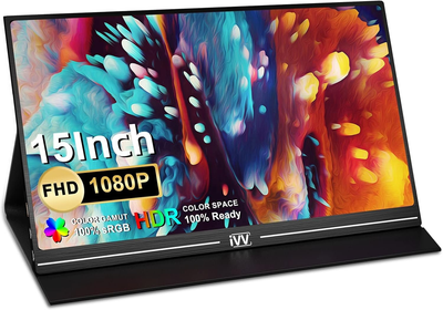 Монитор портативный 15" IVV Full HD IPS 60 Гц Б/В