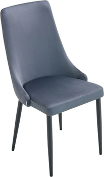Стілець для кухні та вітальні Homla LOGAN 47 x 59 x 93 см Dark Grey (5906496743849)