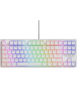 Клавіатура Hator Rockfall 2 Mecha TKL Orange White (HTK-521) Білий