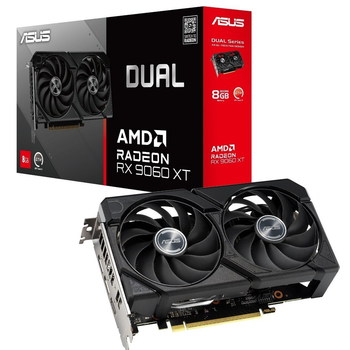 Відеокарта AMD Radeon RX 9060 XT 8GB GDDR6 Dual Asus (DUAL-RX9060XT-8G)