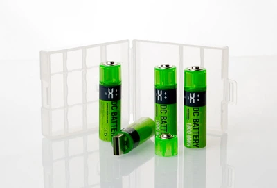 Аккумуляторные батарейки DC AA/USB (1800 mAh) (4 шт) Зеленый-Серый