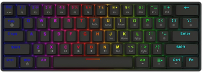 Klawiatura przewodowa Savio Blackout X2 Outemu Brown USB Black