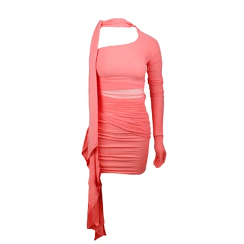 Платье женское на завязках H&M х Mugler Розовый L 061224-764822