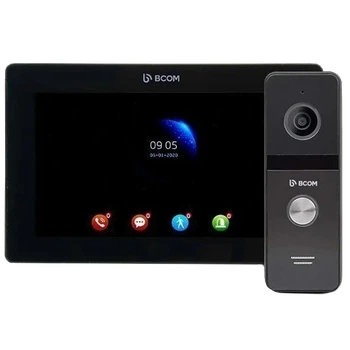 Комплект видеодомофона BCOM BD-770FHD Black Kit