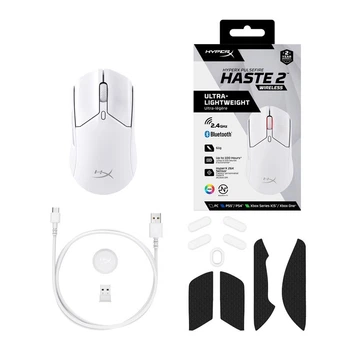 Мишка HyperX Pulsefire Haste 2 Wireless White (6N0A9AA)