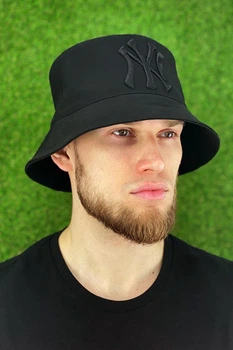 Мужская панама Braxton "NY Yankees" черный летний (1453)