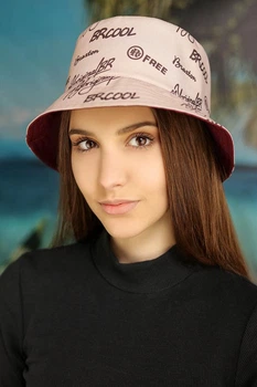 Двухсторонняя панама Braxton «BR Cool» бежевый + бордовый L летний унисекс (1424)