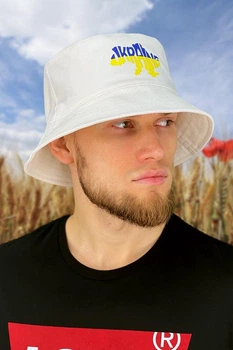 Мужская панама Braxton «Ukraine» белый летний (1450)