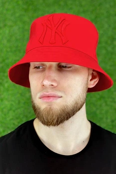 Мужская панама Braxton "NY Yankees" красный летний (1453)