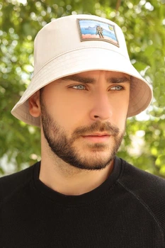 Мужская панама Braxton бежевый летний (1431)