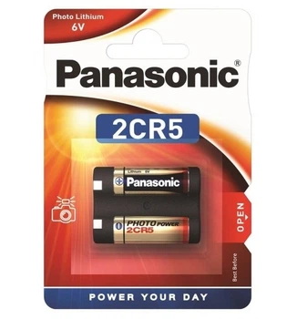 Батарейка литиевая Panasonic 2CR5 для фотокамер напряжение 6В 2шт (2CR5L1BP)