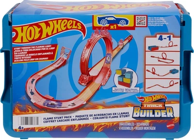 Трек Хот Вілс Вогняні трюкі Hot Wheels Track Builder Playset Flame Stunt Pack (HMC04)