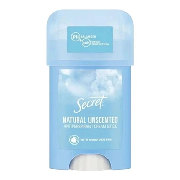 Антиперспірант кремовий без запаху та віддушок Secret key Natural Unscented 40 мл