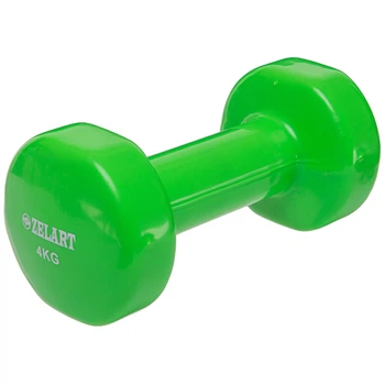 Гантели для фитнеса с виниловым покрытием Zelart Beauty Салатовый TA-5225-4