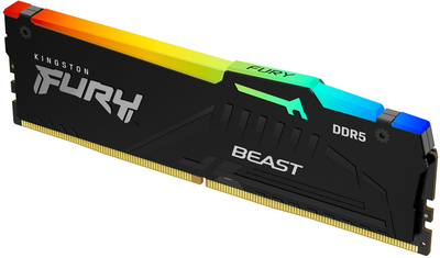 Оперативна пам'ять Kingston Fury DDR5-5600 32768MB PC5-44800 Beast RGB 1Rx8 Black (KF556C36BBE2A-32)