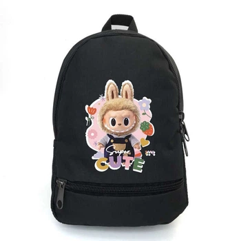 Рюкзак шкільний Лабубу (School Bag BIG Labubu - 03) чорний (43 х 30 х 17 см)