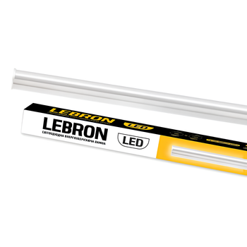 Офисный светодиодный светильник 12W накладной Lebron линейный 90см 6500K белый IP20 L-T5-PL