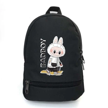 Рюкзак шкільний Лабубу (School Bag BIG Labubu - 02) чорний (43 х 30 х 17 см)