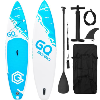 Надувна Sup дошка 11' GQ Біло-Блакитний, Двошаровий Сап Борд , Турінговий Сап 335