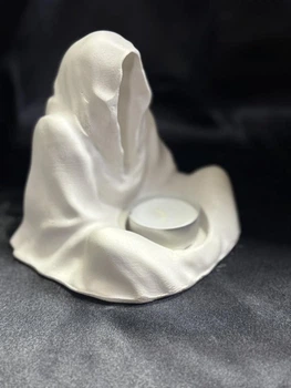 Фантом призрак підставка для свічок лампадка FullWhite ABC handmade
