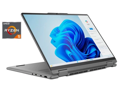 Ультрабук-трансформер Lenovo Yoga 7 14AHP9 / 14" (1920x1200) IPS Touch / AMD Ryzen 5 8640HS (6 (12) ядер по 3.5 - 4.9 GHz) / 8 GB DDR5 / 512 GB SSD NVMe / AMD Radeon 760M Graphics / WebCam б/у