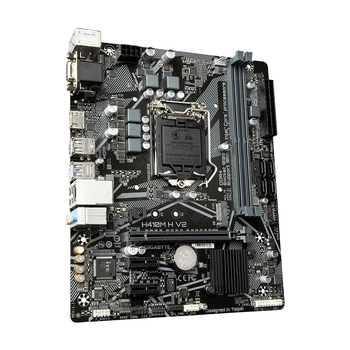 Материнская плата Gigabyte H410M H V2 – LGA1200, чипсет H470, HDMI/VGA, M.2, mATX