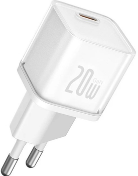 Ładowarka sieciowa Baseus GaN5S Fast Charger 1C 20W USB-C White (P10162503213-00)