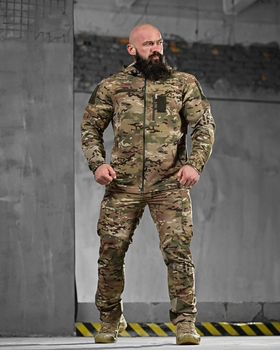 Тактический летний эластичный костюм водоотталкивающая пропитка Combat Force Multicam L