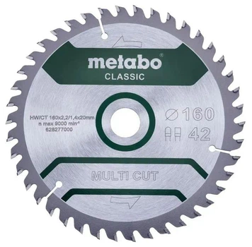 Пиляльний диск METABO 160*20 Z42 FZ/TZ 5° «multi cut - classic» 628277000