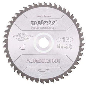Пиляльний диск METABO 160*20 Z48 FZ/TZ 5°neg «aluminium cut - professional» 628288000
