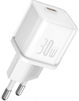 Ładowarka sieciowa Baseus GaN5S Fast Charger 1C 30W USB-C White (P10162504213-00)