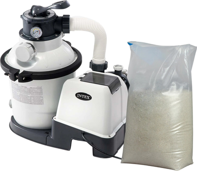Pompa piaskowa filtrująca do basenów Intex 5700 l/h 26644 + 25 kg piasku (5903890606466)