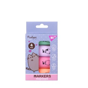 Набір маркер текстових 4кол. YES 391094 Pusheen /391094/