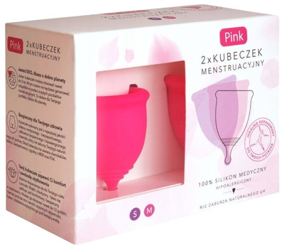 Набір Менструальна чаша Pink розмір S + M 2 шт (5906228020880)