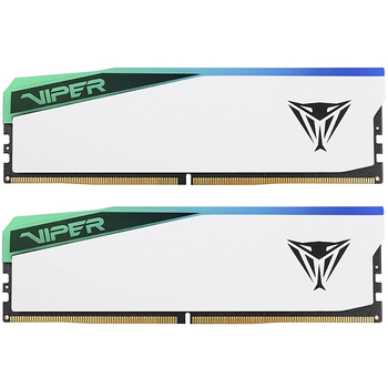 Модуль пам'яті DDR5 2x16GB/6400 Patriot Viper Elite 5 RGB (PVER532G64C32KW) ( Білий )