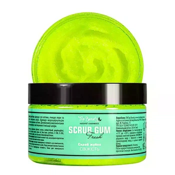 Парфюмированный сахарный скраб-жвачка для тела Свежесть Top Beauty 250 мл