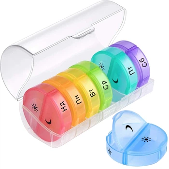 Органайзер для таблеток на 7 дней MBM HOME PC-14 COLOR разноцветный (PC-14 COLOR)