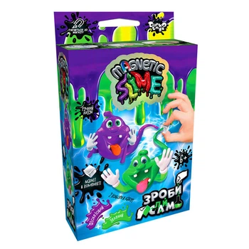 Безпечний набір для проведення дослідів "Crazy Slime Magnetic" Danko Toys ,02U міні Вид 2 SLM-Mg-02-02U