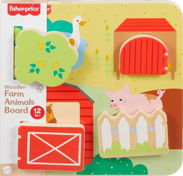 Іграшка для малюків Mattel дерев'яна дошка A KUKU JCY33 (194735279388)