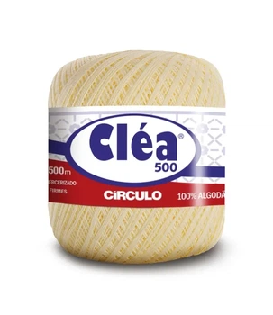 1074 CLEA 500 пряжа (100% мерс.бавовна, 76гр. 500м. ), молочний