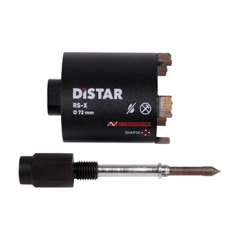 Сверло алмазное DISTAR коронка подрозетник 72x70-4 с адаптером&nbsp;М18, сегмент RS-X CENTRUM (11143158064)